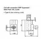 Bucher Spule 24VDC 27W fi16,2 h=53mm